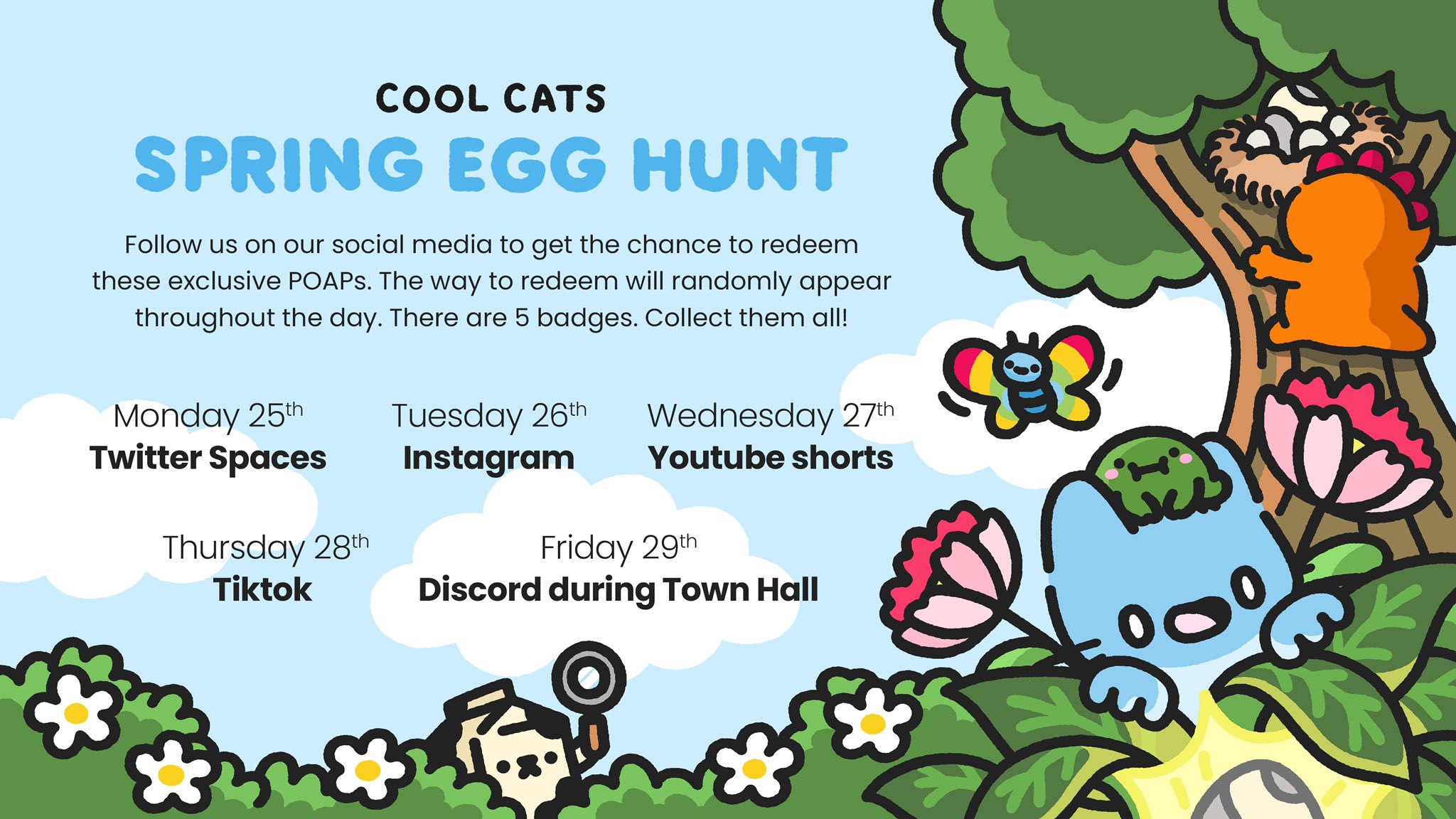 spring egg hunt calendar